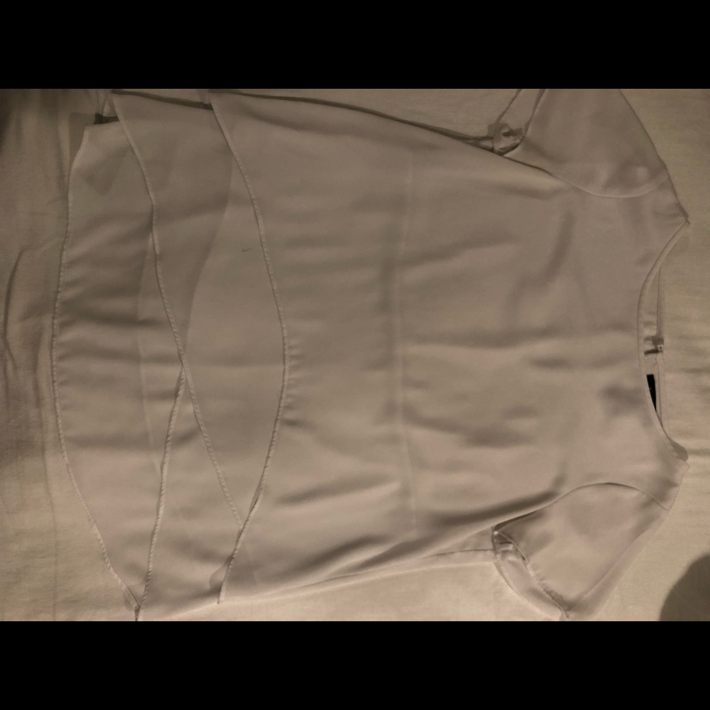 White layered White House Black Market blouse